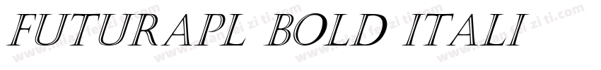 FuturaPL Bold Itali字体转换